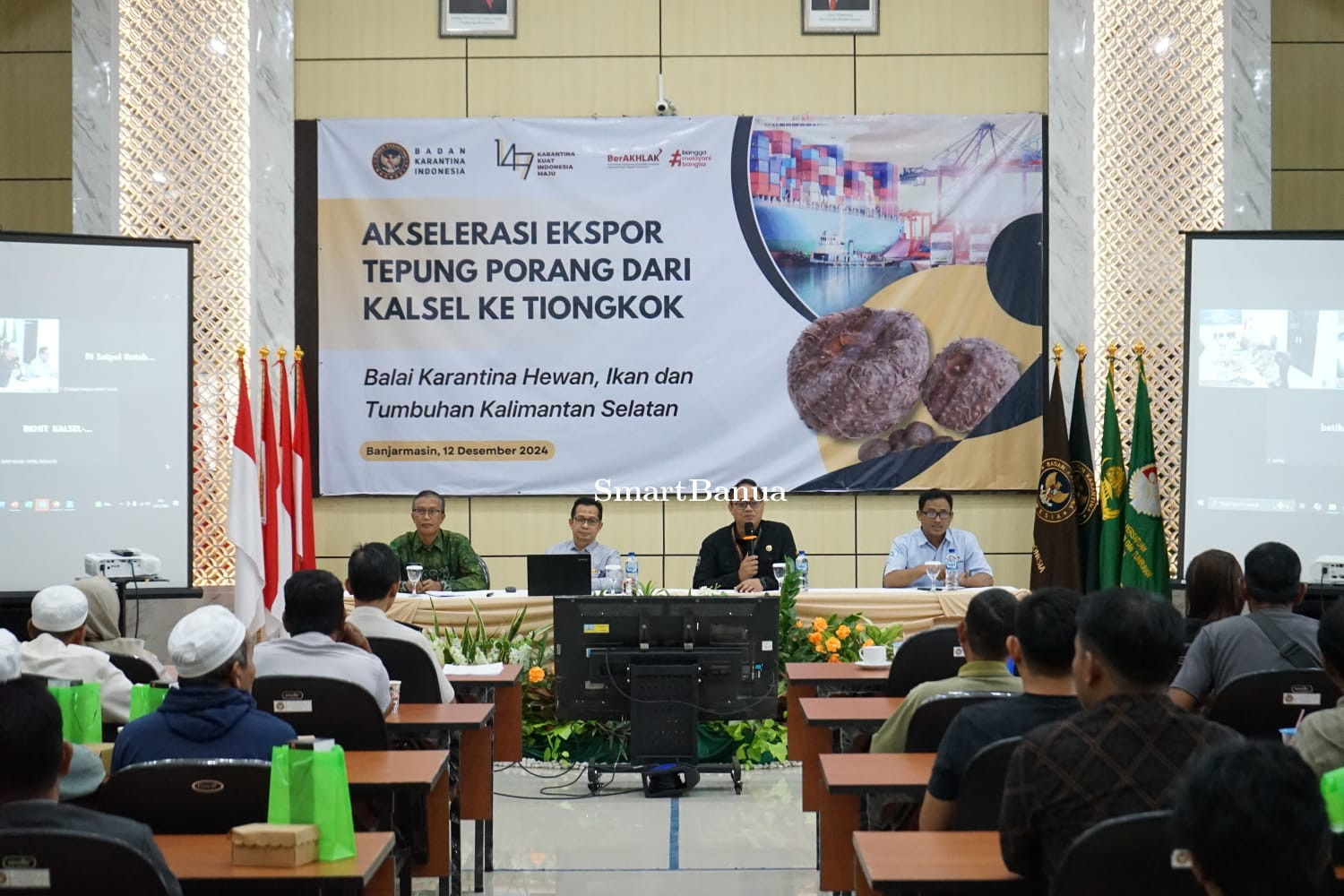 Balai Karantina Kalsel Akselerasi Ekpor Tepung Porang ke Tiongkok