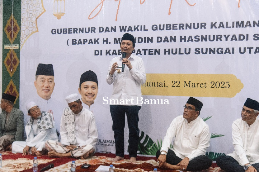 Disambut Antusias Warga, Wagub Hasnuryadi Safari Ramadan di Masjid Raya Riyadhussalihin, Kabupaten Hulu Sungai Utara