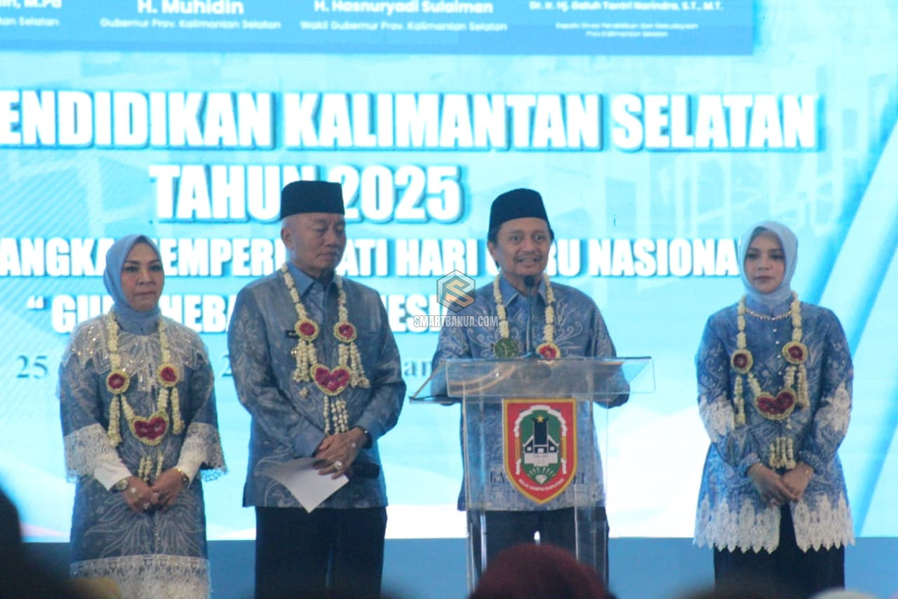 Gubernur Kalsel H. Muhidin Buka Rakor Pendidikan 2025, Perkuat Sinergi dan Rayakan Hari Guru Nasional