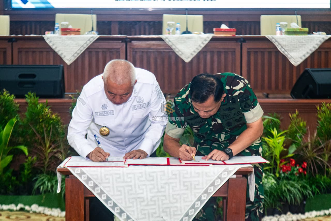 Gubernur Kalsel dan Pangdam XXII Teken Kesepakatan Pembangunan Kodam Lambung Man...