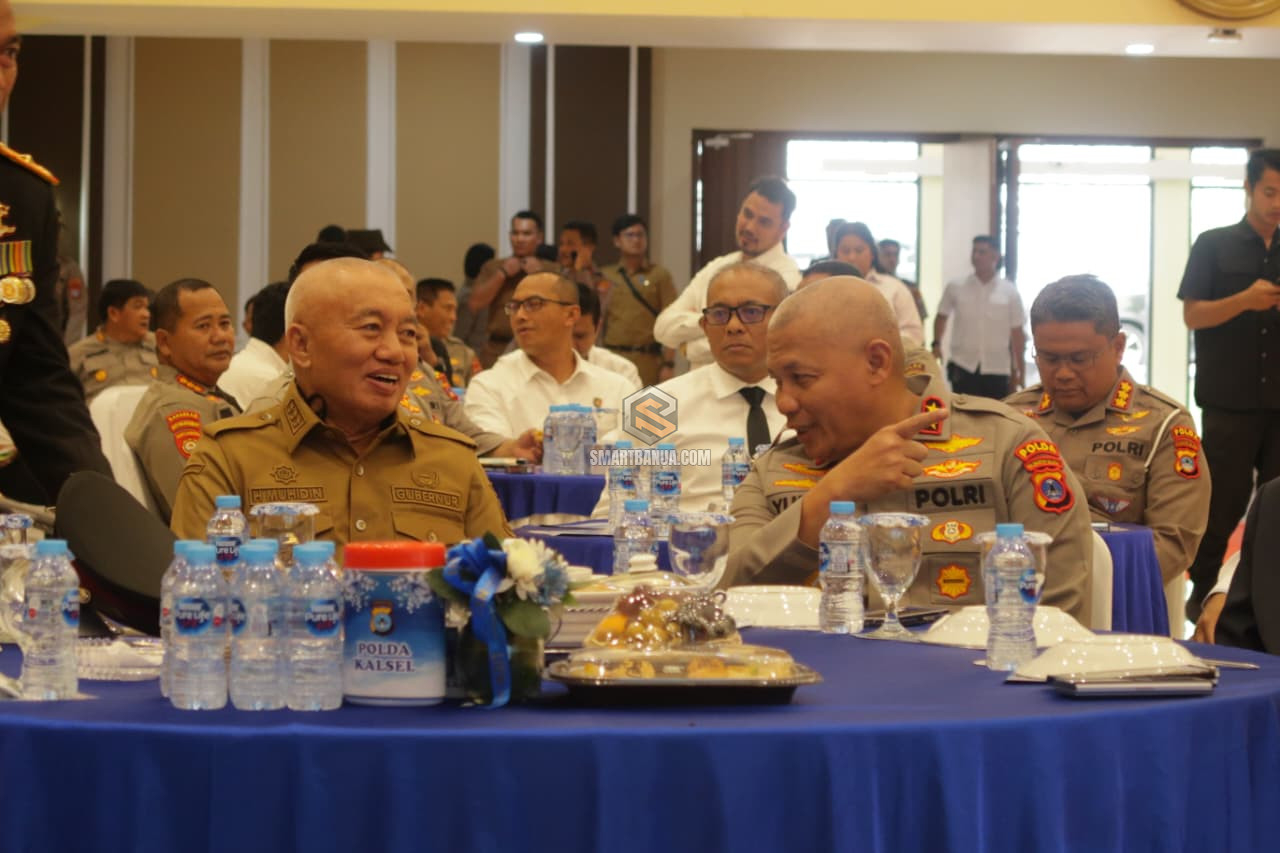 Gubernur Kalsel Hadiri Pengantar Tugas Pejabat Polda Kalsel dan Purna Tugas Kabinda & Kepala BNNP