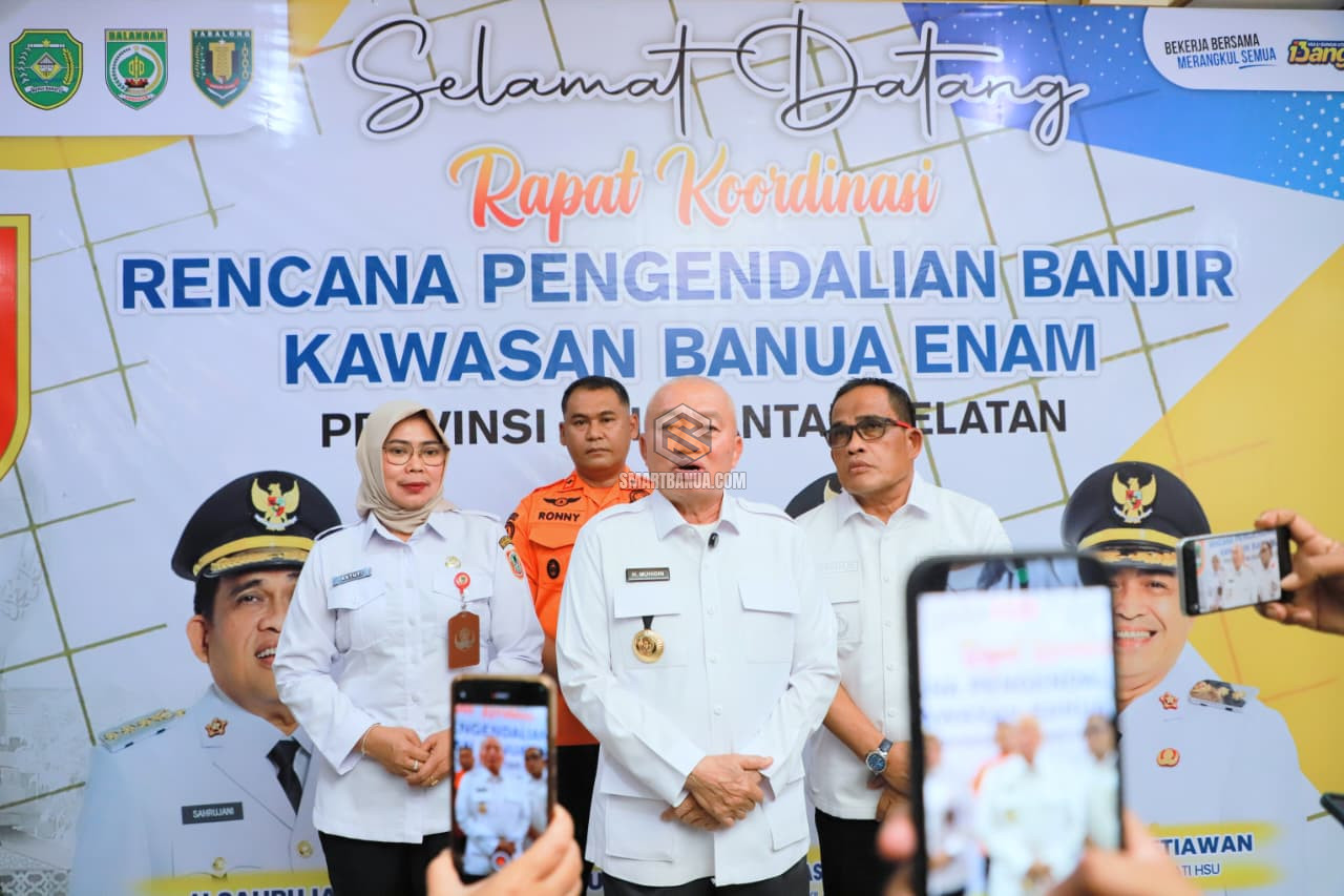 Gubernur Kalsel  Pimpin Rakor Pengendalian Banjir Banua Anam, Targetkan Pembangu...