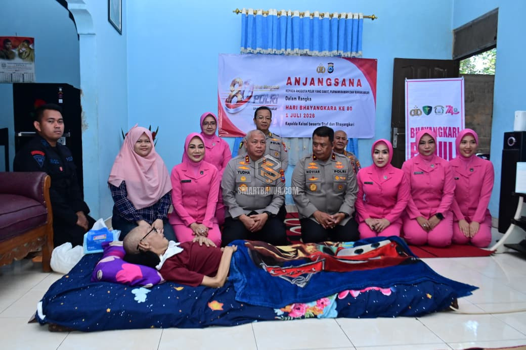 Kapolda Kalsel Pimpin Anjangsana Sambut Hari Bhayangkara ke-80 