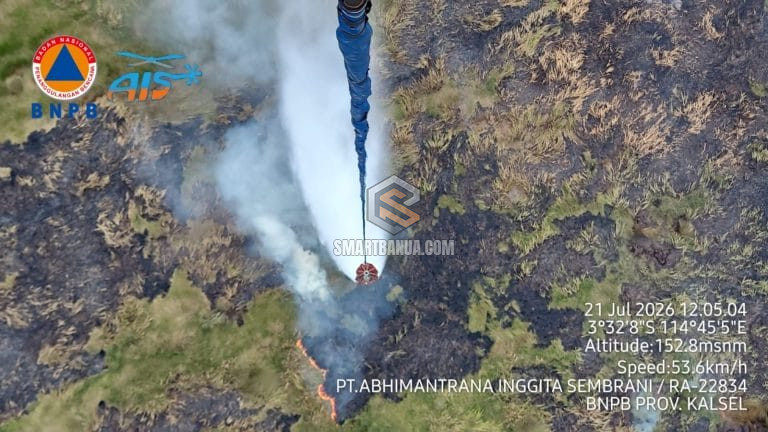 Tiga Helikopter Water Bombing Dikerahkan Tangani Karhutla Kalsel