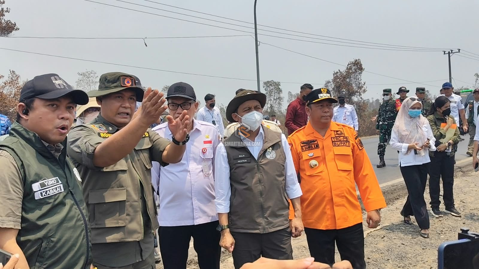 Menhut Tinjau Karhutla Kalsel, Minta Satgas Darat Diperkuat