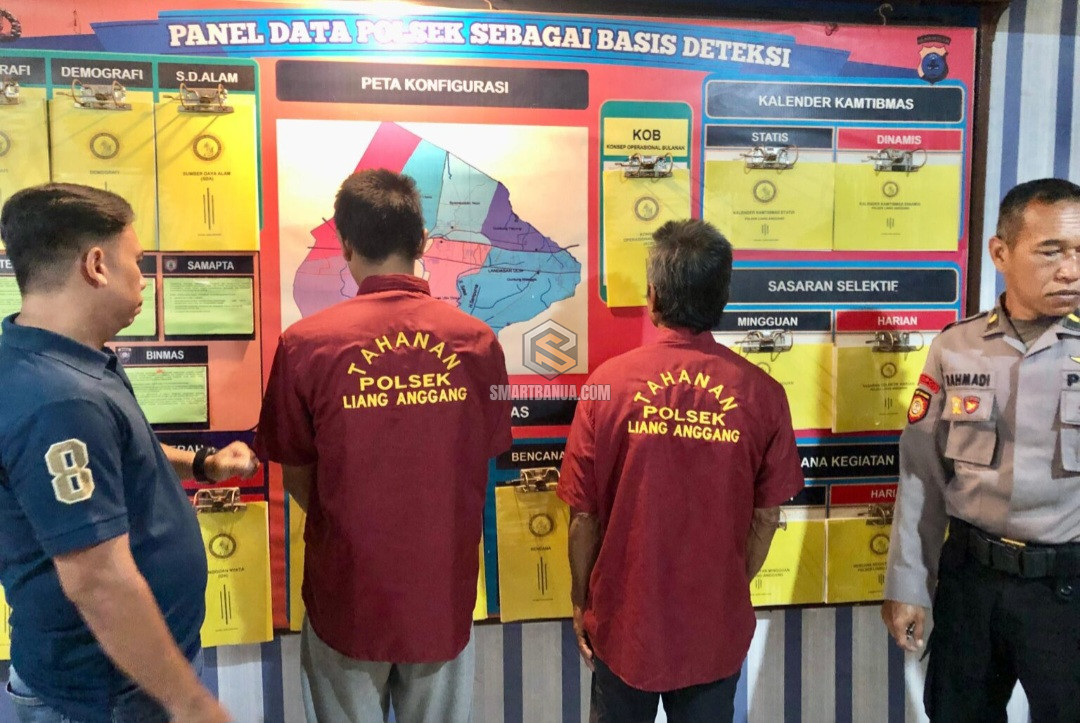 Ancam Tetangga dengan Tombak, H Ditahan di Mapolsek Polsek Liang Anggang