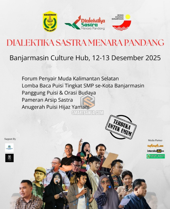 DK Banjarmasin Gelar Dialektika Sastra Menara Pandang 2025, Hadirkan Ruang Perte...